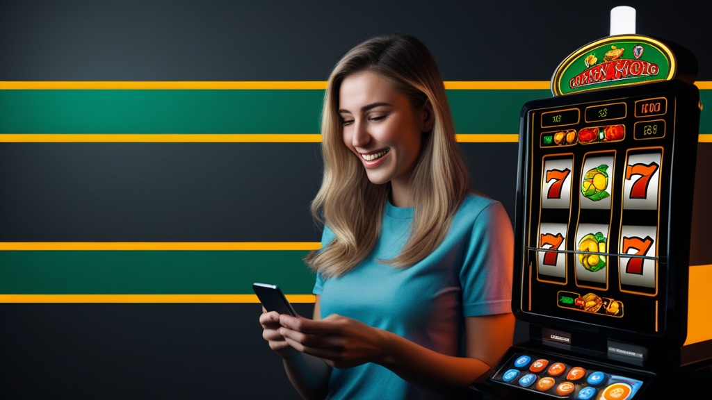 Two players checking a winning line on a classic three-reel online slot